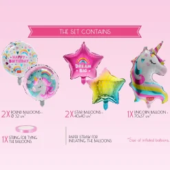 Set de 5 Ballons pour Fête d’anniversaire - Let’s Party