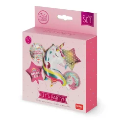Set de 5 Ballons pour Fête d’anniversaire - Let’s Party