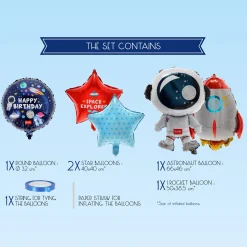 Set de 5 Ballons pour Fête d’anniversaire - Let’s Party
