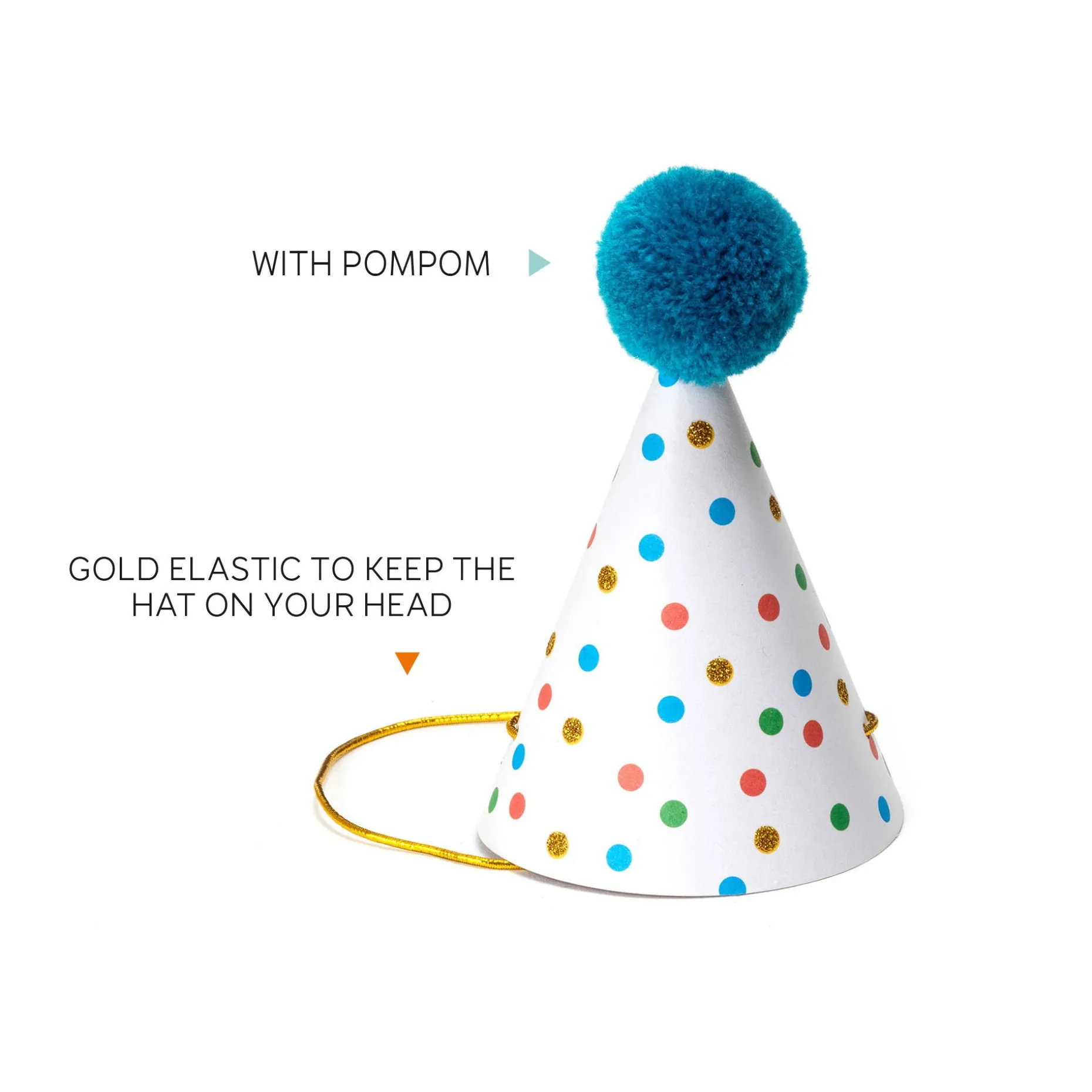 Set de 8 Chapeaux Festifs - The Party Is On