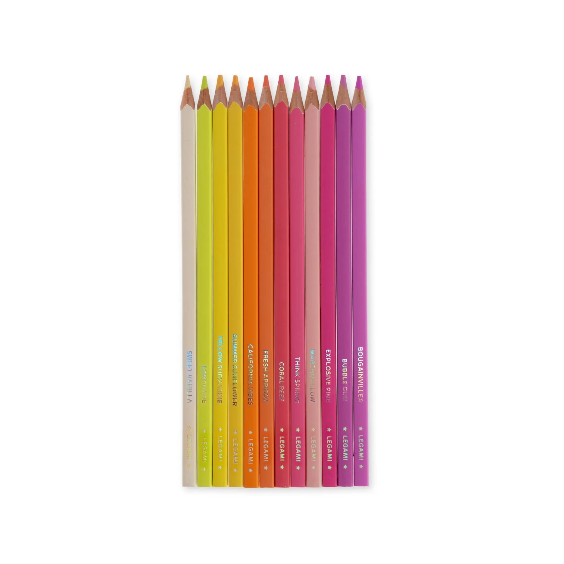 Set de 12 Crayons de Couleur - Live Colorfully