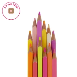 Set de 12 Crayons de Couleur - Live Colorfully