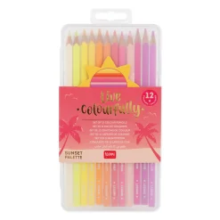 Set de 12 Crayons de Couleur - Live Colorfully