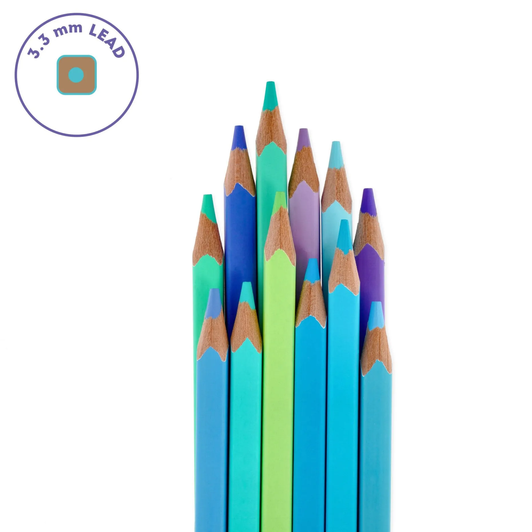 Set de 12 Crayons de Couleur - Live Colorfully