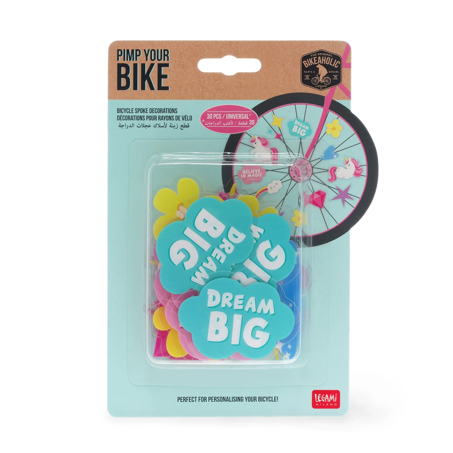 Set de 30 décorations pour rayons de vélo