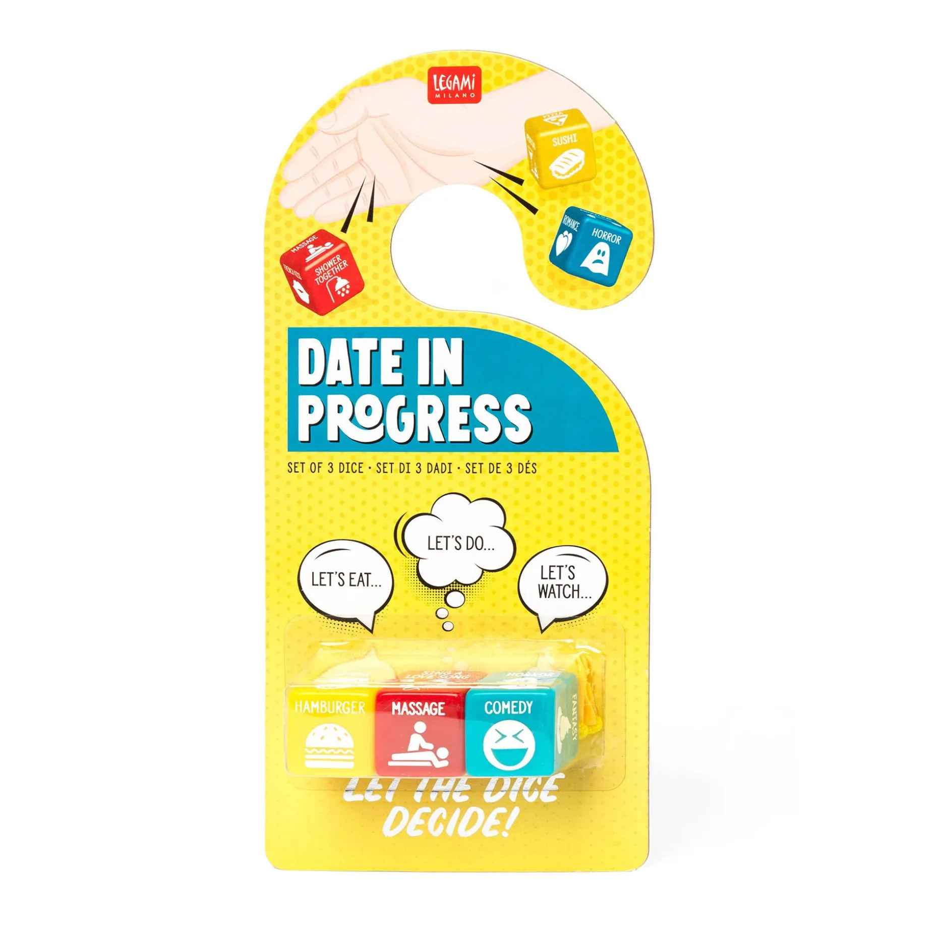 Set de 3 Dés - Date in Progress