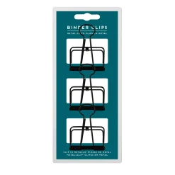 Set de 3 Pinces en Métal - Binder Clips