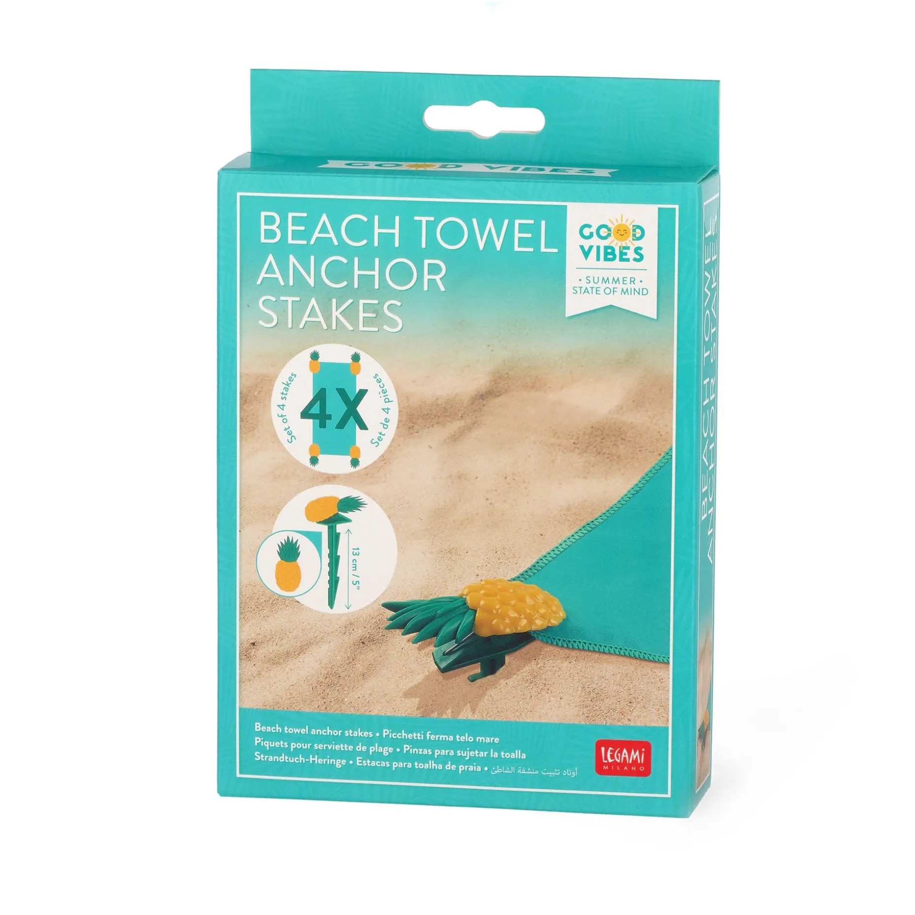 Set de 4 Piquets pour Serviette de Plage - Beach Towel Anchor Stakes