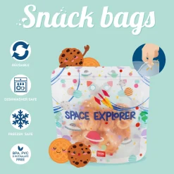 Set de 3 Pochettes pour Aliments - Snack Bags