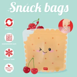 Set de 3 Pochettes pour Aliments - Snack Bags