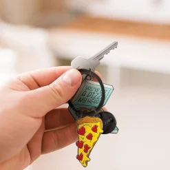 Set de 2 Porte-clés en Métal Émaillé - What A Key Ring!