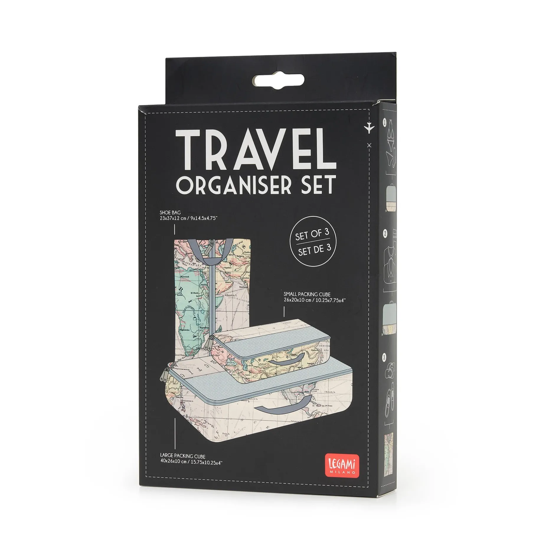 Set de 3 Sachets de Voyage - Travel Organiser