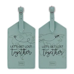 Set de 2 Étiquettes de Bagage - Let's Get Lost Together
