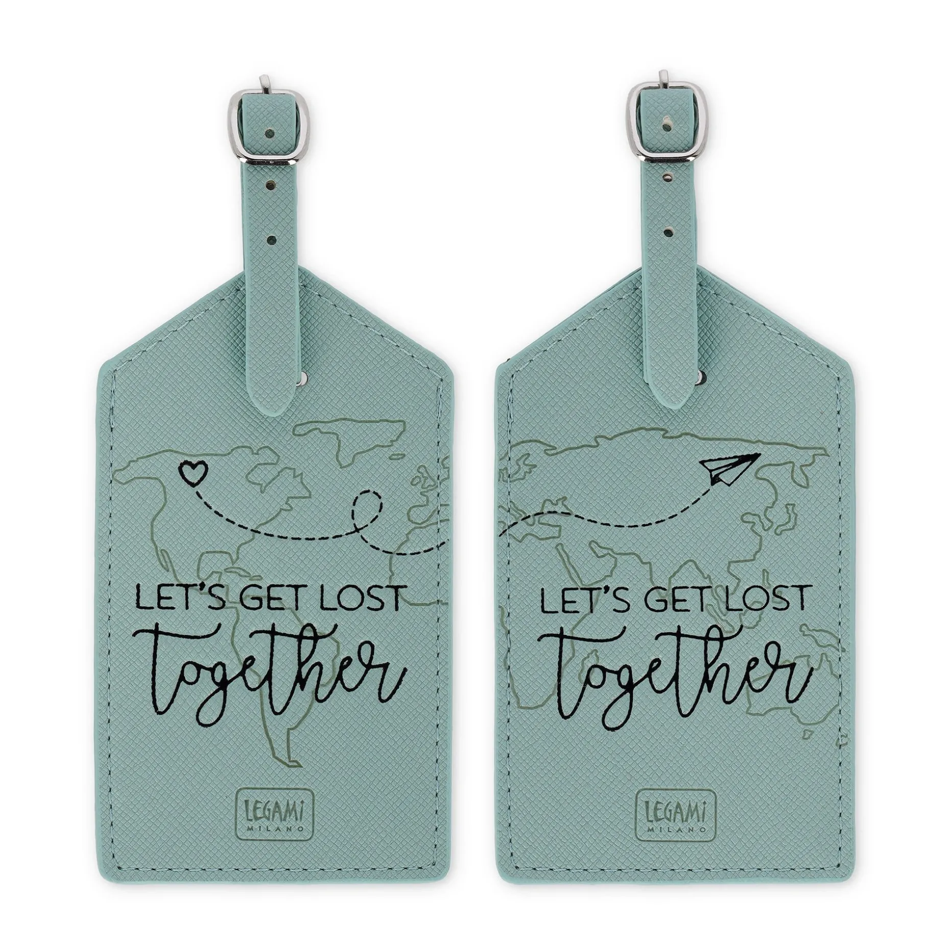 Set de 2 Étiquettes de Bagage - Let's Get Lost Together