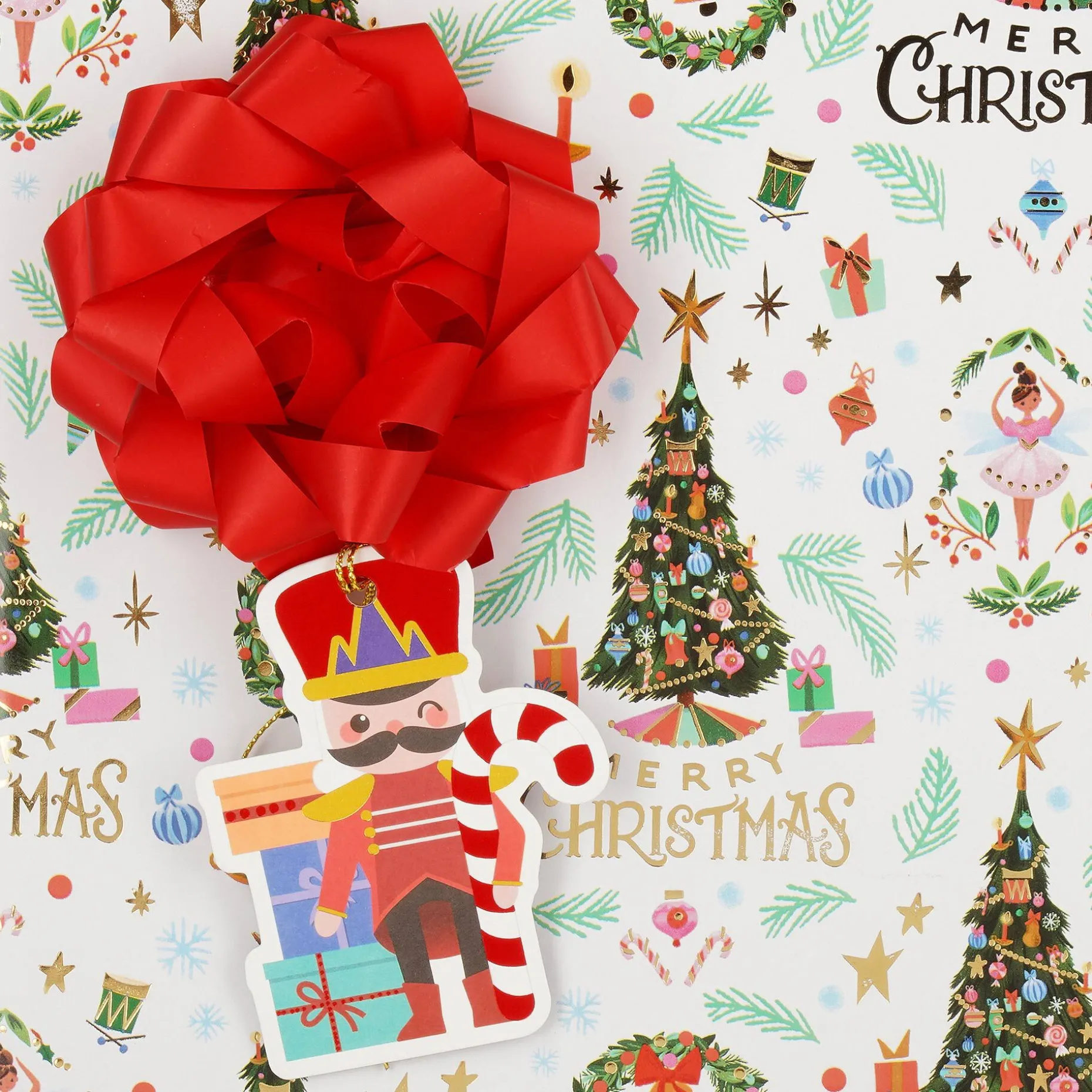 Set de 10 Étiquettes de Cadeau de Noël