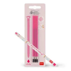 Set Stylo effaçable Unicorn et recharge rose
