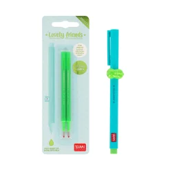 Set Stylo Lovely Dino et Recharge Vert Néon