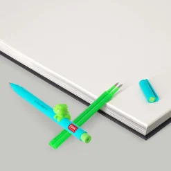 Set Stylo Lovely Dino et Recharge Vert Néon