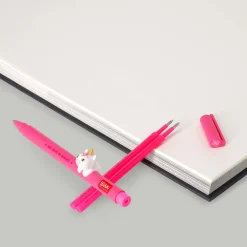 Set Stylo Lovely Unicorn et Recharge Rose Néon