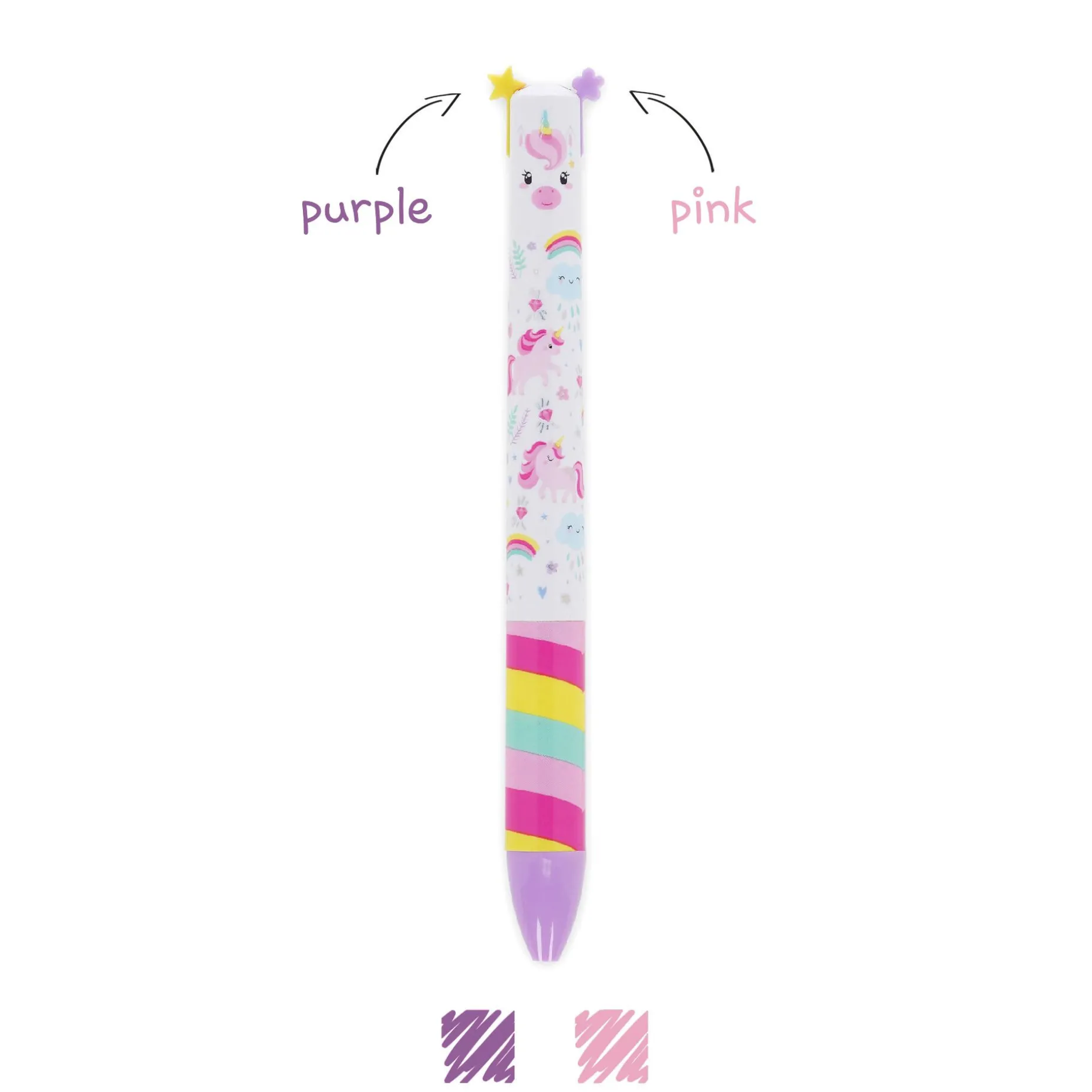 Stylo à Bille à deux Couleurs - Click&Clack