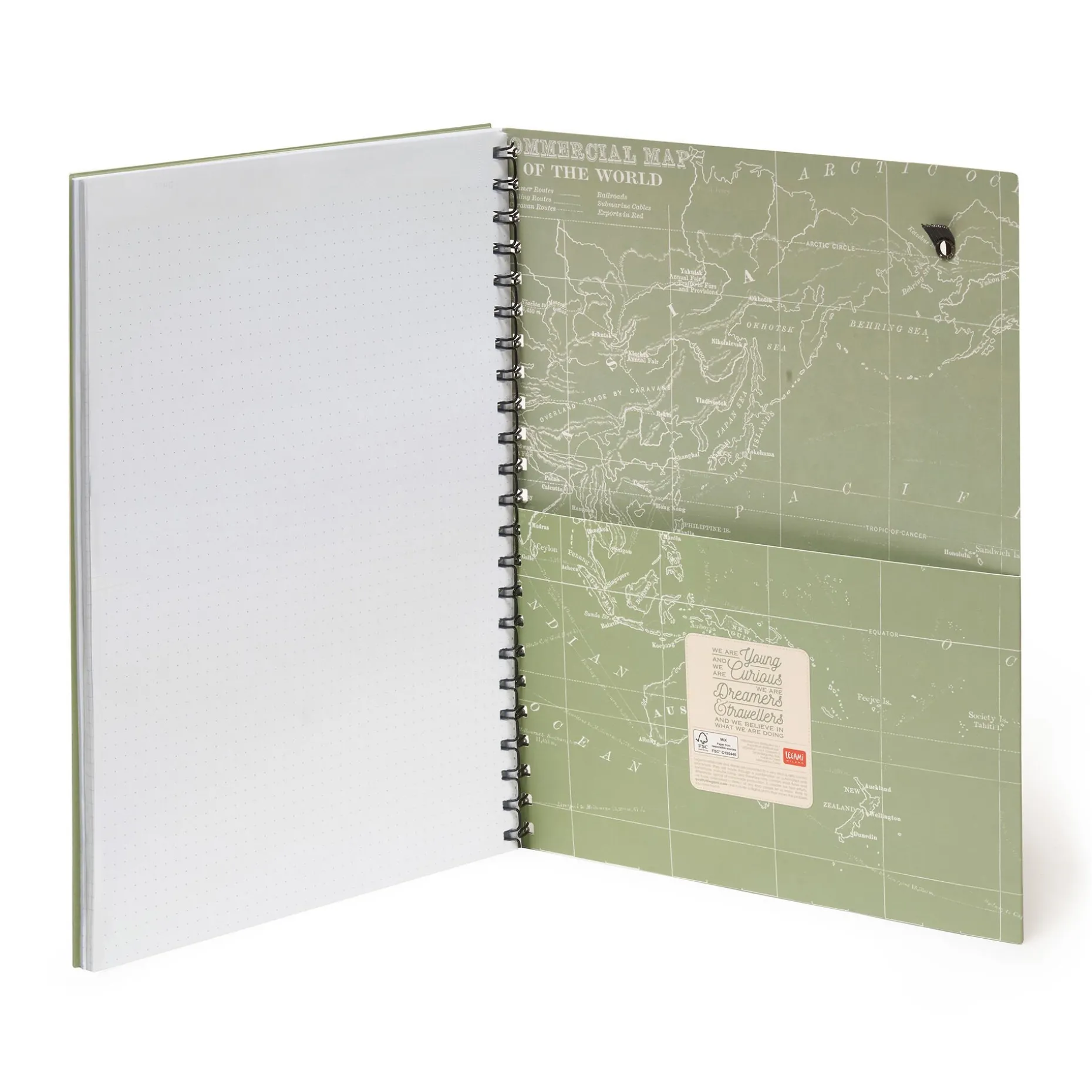 Trio - Cahier à Spirale 3 en 1 - Maxi - Format A4
